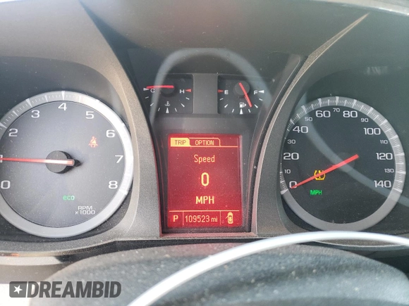 2015 GMC Terrain SLE with VIN 2GKALMEK8F6432823, listed as a Copart auction lot 54624485 with 109,523 mi miles and Salvage title. Bid and sale history available at DreamBid. Image 9.