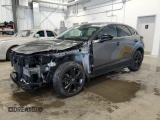 2022 Mazda CX-30 2.5 Turbo Premium Package with VIN 3MVDMBDY0NM433077, listed as a Copart auction lot 47019105 with 20,546 mi miles and Salvage Title. Bid and sale history available at carsss.com. Image 1.