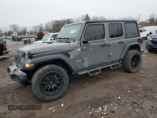 2022 Jeep Wrangler Unlimited Willys Sport with VIN 1C4HJXDM0NW256150, listed as a Copart auction lot 46171125 with 35,846 mi miles and Clean Title. Bid and sale history available at DreamBid. Image 1.