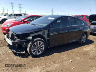 2018 Hyundai Ioniq Limited z VIN KMHC05LC5JU067134, wystawiony jako Copart lot #57309375 z przebiegiem 105 242 mil mil oraz Szkoda całkowita • Salvage title. Historia ofert i sprzedaży dostępna na DreamBid. Obrazek 1.