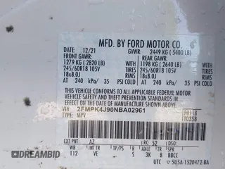 2022 Ford Edge SEL z VIN 2FMPK4J90NBA02961, wystawiony jako IAAI lot #41446422 z przebiegiem 29 313 mil mil oraz . Historia ofert i sprzedaży dostępna na DreamBid. Obrazek 9.