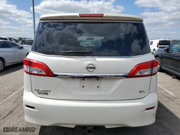 2014 Nissan Quest SV with VIN JN8AE2KP2E9105528, listed as a Copart auction lot 67375124 with 76,238 mi miles and Clean Title. Bid and sale history available at carsss.com. Image 6.