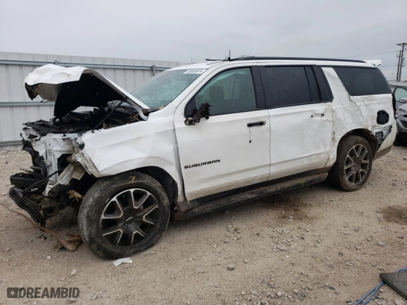 2021 Chevrolet Suburban RST with VIN 1GNSKEKD3MR364826, listed as a Copart auction lot 58685924 with 73,703 mi miles and Non Repairable. Bid and sale history available at carsss.com. Image 1.