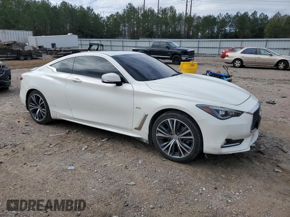 2017 Infiniti Q60 Premium with VIN JN1CV7EK5HM110860, listed as a Copart auction lot 47851095 with 93,742 mi miles and Salvage title. Bid and sale history available at DreamBid. Image 4.