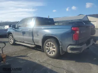 2019 Chevrolet Silverado 1500 LTZ with VIN 1GCRYGED7KZ236213, listed as a Copart auction lot 43040255 with 0 mi miles and Salvage Title. Bid and sale history available at carsss.com. Image 2.