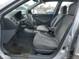 2002 Honda Civic LX with VIN 2HGES16532H577033, listed as a Copart auction lot 52639645 with 105,095 mi miles and Salvage Title. Bid and sale history available at DreamBid. Image 7.