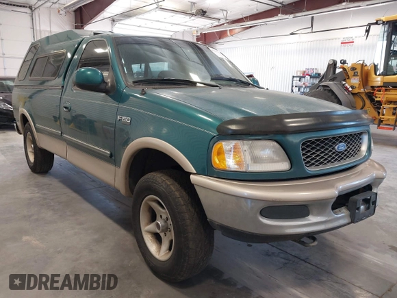 1997 Ford F-150 z VIN 1FTEF18L3VKC01590, wystawiony jako IAAI lot #41807198 z przebiegiem 210 000 mil mil oraz . Historia ofert i sprzedaży dostępna na DreamBid. Obrazek 1.
