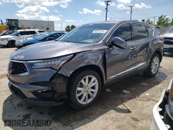 2021 Acura RDX with VIN 5J8TC2H38ML002535, listed as a Copart auction lot 60232244 with 92,692 mi miles and Clean title. Bid and sale history available at DreamBid. Image 1.