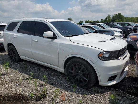2018 Dodge Durango SRT with VIN 1C4SDJGJ3JC341670, listed as a Copart auction lot 58412575 with 82,936 mi miles and Salvage title. Bid and sale history available at DreamBid. Image 4.
