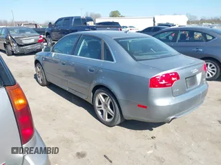 2008 Audi A4 2.0T with VIN WAUDF78E08A063823, listed as a IAAI auction lot 41791795 with 114,522 mi miles. Bid and sale history available at carsss.com. Image 3.