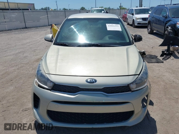 2018 Kia Rio LX with VIN 3KPA24AB2JE137858, listed as a IAAI auction lot 42016321 with 136,728 mi miles. Bid and sale history available at carsss.com. Image 12.