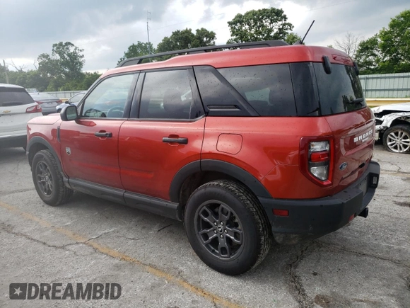 2023 Ford Bronco Sport Big Bend with VIN 3FMCR9B64PRD44560, listed as a Copart auction lot 59221115 with 24,837 mi miles and Salvage title. Bid and sale history available at DreamBid. Image 2.