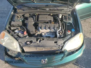 2001 Honda Civic LX with VIN 1HGES16571L073599, listed as a Copart auction lot 73134604 with 190,735 mi miles and Non Repairable. Bid and sale history available at carsss.com. Image 11.