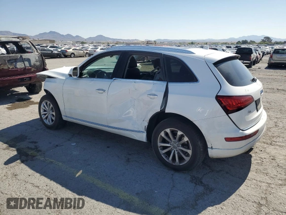 2015 Audi Q5 Premium with VIN WA1CFAFP1FA134101, listed as a Copart auction lot 57361955 with Not provided miles and Salvage title. Bid and sale history available at DreamBid. Image 2.