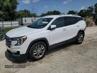 2024 GMC Terrain SLT z VIN 3GKALVEG3RL316334, wystawiony jako Copart lot #60030425 z przebiegiem 28 865 mil mil oraz Czysty tytuł • Clean title. Historia ofert i sprzedaży dostępna na DreamBid. Obrazek 1.