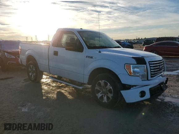 2012 Ford F-150 XL with VIN 1FTMF1CMXCFC55311, listed as a Copart auction lot 88734545 with 95,730 mi miles and Salvage Title. Bid and sale history available at carsss.com. Image 4.