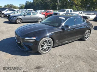 2022 Genesis G70 2.0T with VIN KMTG34TA5NU090183, listed as a Copart auction lot 76463054 with 41,348 mi miles and Salvage Title. Bid and sale history available at carsss.com. Image 1.