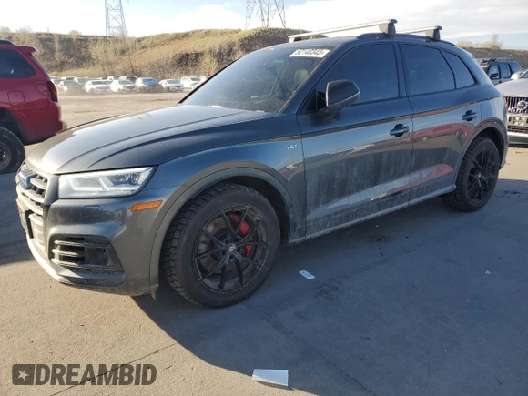 2018 Audi SQ5 Prestige with VIN WA1C4AFYXJ2245392, listed as a Copart auction lot 52140345 with 41,113 mi miles and Salvage Title. Bid and sale history available at carsss.com. Image 1.