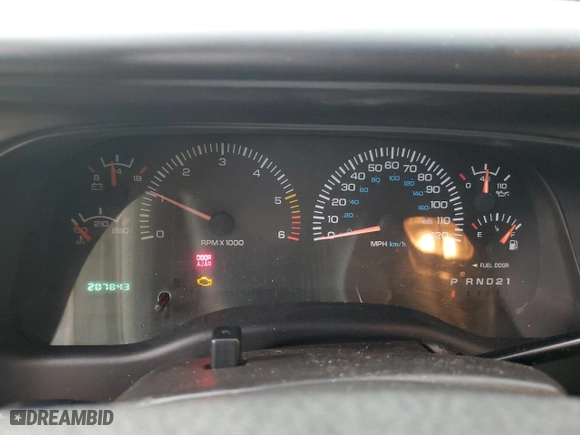 2000 Dodge Durango with VIN 1B4HS28Z1YF227831, listed as a Copart auction lot 46294585 with 207,843 mi miles and Salvage Title. Bid and sale history available at carsss.com. Image 9.