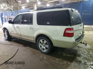 2008 Ford Expedition EL Eddie Bauer with VIN 1FMFK185X8LA73490, listed as a Copart auction lot 85985814 with 0 mi miles and Salvage Title. Bid and sale history available at carsss.com. Image 2.