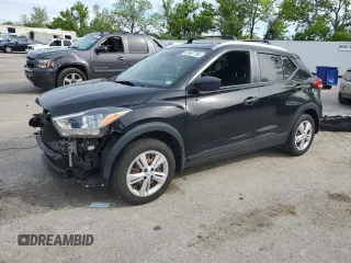 2018 Nissan Kicks S with VIN 3N1CP5CU3JL509933, listed as a Copart auction lot 55467785 with 65,412 mi miles and Salvage title. Bid and sale history available at DreamBid. Image 1.