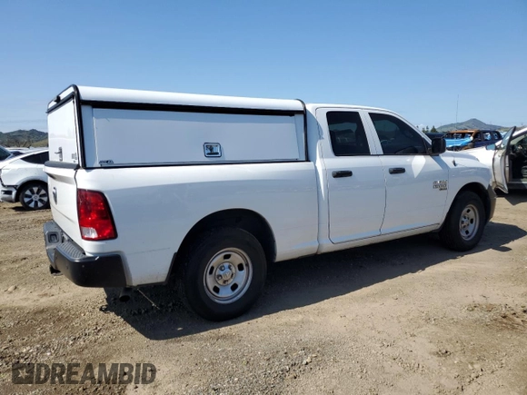 2021 Ram 1500 Tradesman z VIN 1C6RR6FG9MS512815, wystawiony jako Copart lot #47781765 z przebiegiem 157 121 mil mil oraz Czysty tytuł • Clean title. Historia ofert i sprzedaży dostępna na DreamBid. Obrazek 3.