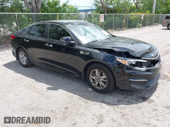 2017 Kia Optima LX with VIN 5XXGT4L39HG139895, listed as a IAAI auction lot 42495343 with 105,346 mi miles and . Bid and sale history available at DreamBid. Image 1.