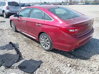 2016 Hyundai Sonata Sport with VIN 5NPE34AF1GH435470, listed as a IAAI auction lot 42004324 with 104,295 mi miles and . Bid and sale history available at DreamBid. Image 3.
