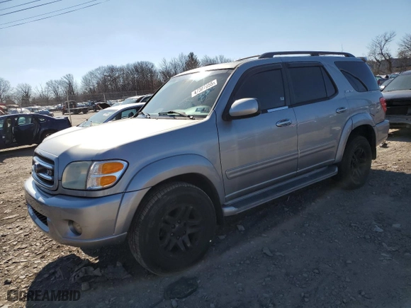 2004 Toyota Sequoia Limited with VIN 5TDBT48A84S226021, listed as a Copart auction lot 47307055 with 209,545 mi miles and Salvage Title. Bid and sale history available at carsss.com. Image 1.