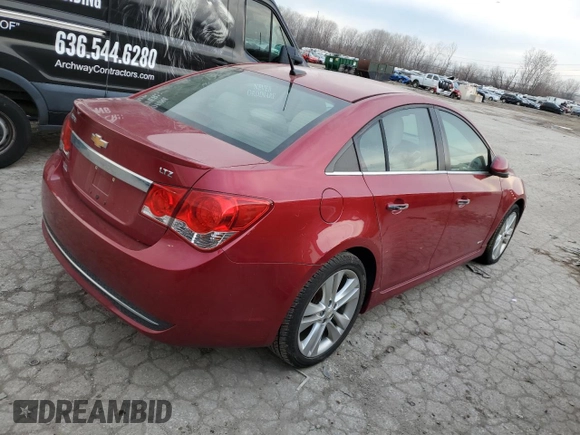 2011 Chevrolet Cruze LTZ with VIN 1G1PH5S97B7179964, listed as a Copart auction lot 52368705 with 147,740 mi miles and Non Repairable. Bid and sale history available at DreamBid. Image 3.