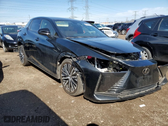 2023 Lexus RZ with VIN JTJAAAAB5PA018566, listed as a Copart auction lot 49468585 with 6,280 mi miles and Salvage Title. Bid and sale history available at carsss.com. Image 4.