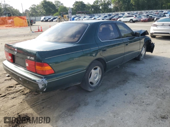 2000 Lexus LS 400 with VIN JT8BH28F9Y0171927, listed as a Copart auction lot 53521515 with 357,481 mi miles and Salvage Title. Bid and sale history available at carsss.com. Image 3.
