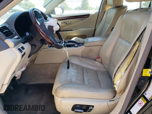 2013 Lexus LS 460 with VIN JTHCL5EF1D5018173, listed as a Copart auction lot 56674145 with 187,638 mi miles and Salvage title. Bid and sale history available at DreamBid. Image 7.