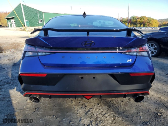 2024 Hyundai Elantra N with VIN KMHLW4DK8RU021727, listed as a Copart auction lot 75554364 with 2,386 mi miles and Salvage Title. Bid and sale history available at carsss.com. Image 6.