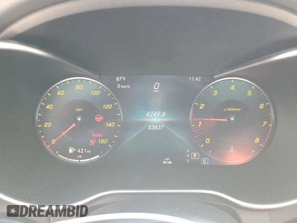 2019 Mercedes-Benz C 300 z VIN 55SWF8EB3KU322149, wystawiony jako Copart lot #53491855 z przebiegiem 53 837 mil mil oraz Szkoda całkowita • Salvage title. Historia ofert i sprzedaży dostępna na DreamBid. Obrazek 9.