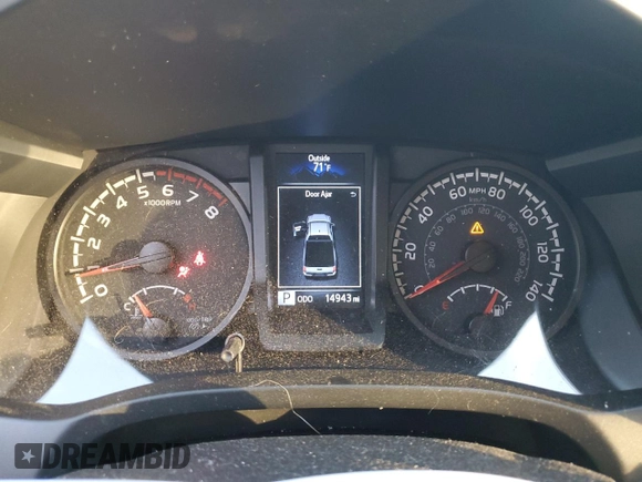 2023 Toyota Tacoma SR with VIN 3TYSX5EN5PT019872, listed as a Copart auction lot 81464734 with 14,943 mi miles and Salvage title. Bid and sale history available at DreamBid. Image 9.