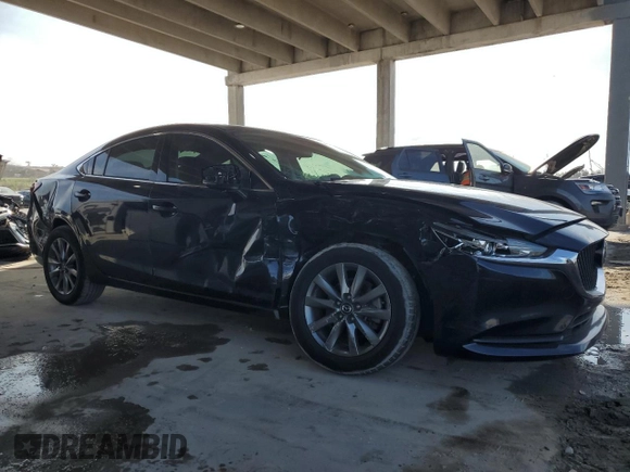 2020 Mazda 6 Sport with VIN JM1GL1UM5L1525756, listed as a Copart auction lot 46450495 with 53,741 mi miles and Salvage Title. Bid and sale history available at DreamBid. Image 4.