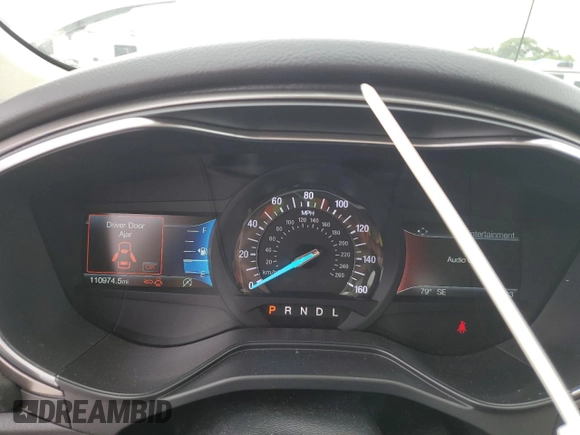 2020 Ford Fusion SE with VIN 3FA6P0HD9LR188959, listed as a Copart auction lot 60460795 with 110,974 mi miles and Salvage title. Bid and sale history available at DreamBid. Image 9.
