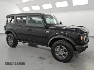 2025 Ford Bronco Big Bend with VIN 1FMDE7BH9SLA43618, listed as a Copart auction lot 63977985 with 4,630 mi miles and Salvage title. Bid and sale history available at DreamBid. Image 4.