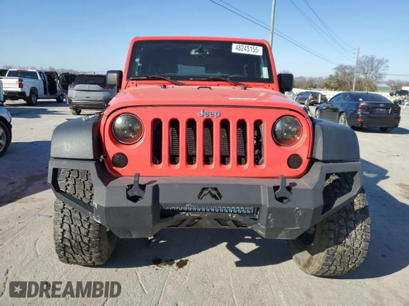 2013 Jeep Wrangler Sport with VIN 1C4AJWAG5DL670065, listed as a Copart auction lot 48245155 with 81,898 mi miles and Clean Title. Bid and sale history available at carsss.com. Image 5.