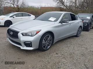 2014 Infiniti Q50 Sport with VIN JN1BV7AR2EM706535, listed as a IAAI auction lot 41919050 with 129,739 mi miles and . Bid and sale history available at DreamBid. Image 19.