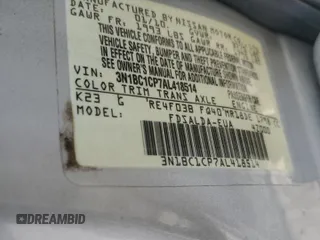 2010 Nissan Versa S with VIN 3N1BC1CP7AL418514, listed as a Copart auction lot 58593435 with 199,269 mi miles and Salvage title. Bid and sale history available at DreamBid. Image 12.
