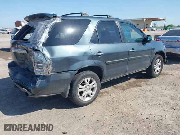 2005 Acura MDX Touring with VIN 2HNYD18975H523951, listed as a IAAI auction lot 41979596 with 198,876 mi miles. Bid and sale history available at carsss.com. Image 4.