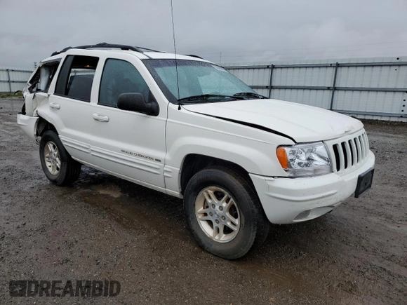 1999 Jeep Grand Cherokee Limited with VIN 1J4GW68N8XC707284, listed as a Copart auction lot 75548953 with 153,154 mi miles and Clean Title. Bid and sale history available at carsss.com. Image 4.