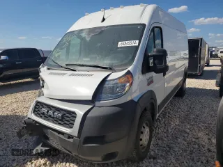 2022 Ram ProMaster Cargo with VIN 3C6LRVDG1NE133699, listed as a Copart auction lot 64845514 with 15,320 mi miles and Salvage Title. Bid and sale history available at carsss.com. Image 1.