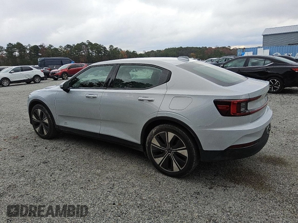 2023 Polestar 2 with VIN YSMED3KA2PL127248, listed as a Copart auction lot 83872874 with 56,807 mi miles and Clean Title. Bid and sale history available at carsss.com. Image 2.
