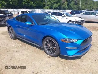 2019 Ford Mustang EcoBoost z VIN 1FA6P8TH3K5124197, wystawiony jako IAAI lot #42579034 z przebiegiem 57 965 mil mil oraz . Historia ofert i sprzedaży dostępna na DreamBid. Obrazek 1.