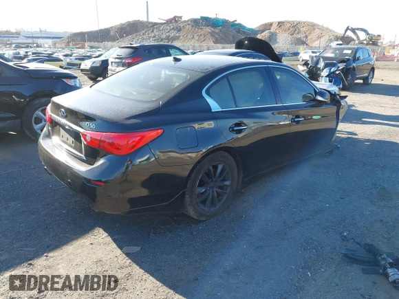 2017 Infiniti Q50 2.0t with VIN JN1CV7AR9HM680931, listed as a IAAI auction lot 40921330 with 87,886 mi miles. Bid and sale history available at carsss.com. Image 4.