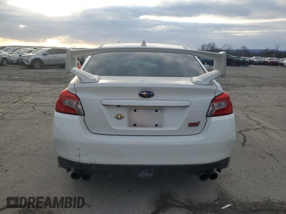2019 Subaru WRX STI with VIN JF1VA2R64K9822438, listed as a Copart auction lot 88850195 with 58,218 mi miles and Salvage Title. Bid and sale history available at carsss.com. Image 6.