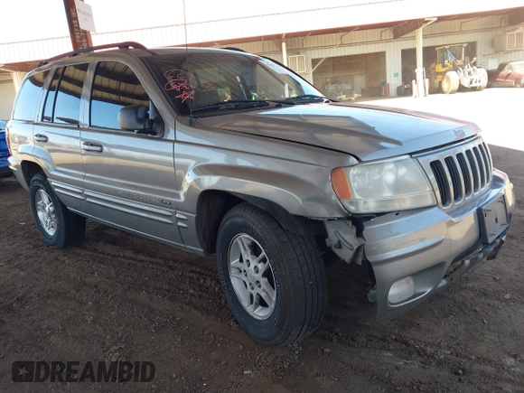 2000 Jeep Grand Cherokee Limited z VIN 1J4GW58N1YC206992, wystawiony jako IAAI lot #42057236 z przebiegiem 183 986 mil mil oraz . Historia ofert i sprzedaży dostępna na DreamBid. Obrazek 1.